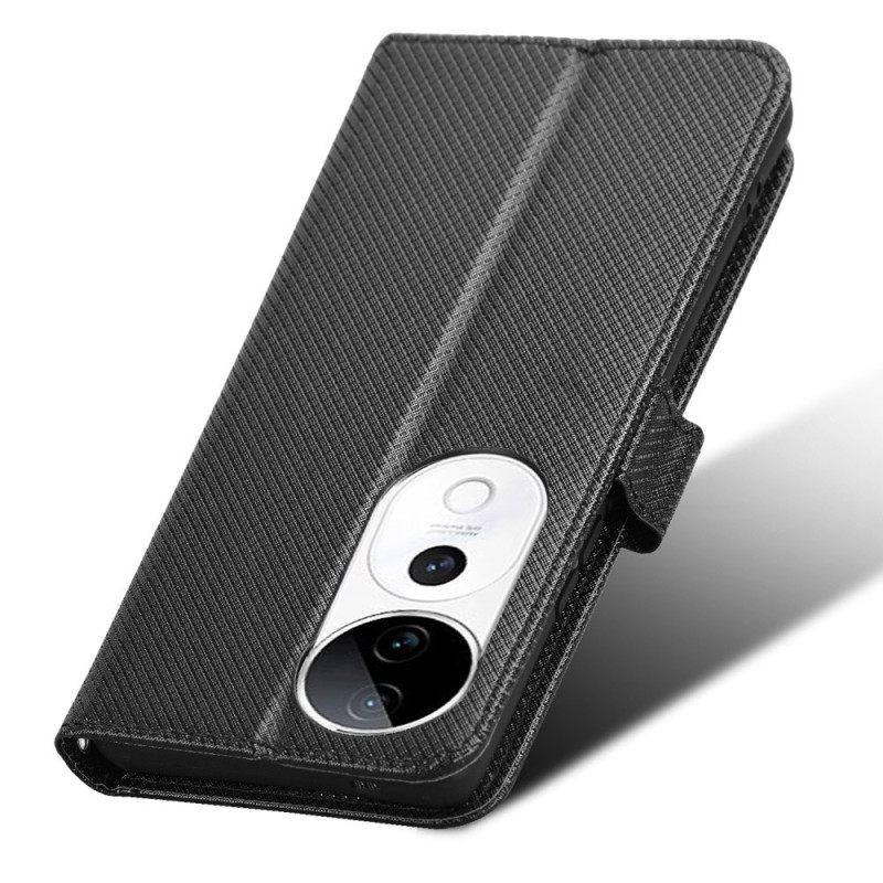 Δερματινη Θηκη Vivo V40 5g Υφή Διαμαντιού