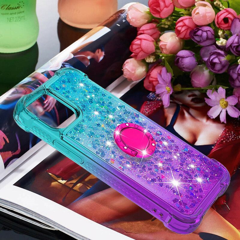 Θήκη iPhone 13 Glitter Ring-support