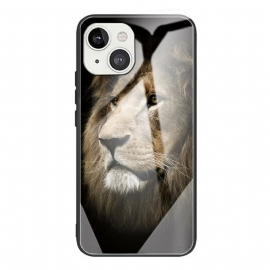 Θήκη iPhone 13 Lion Head Tempered Glass