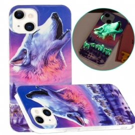 Θήκη iPhone 13 Σειρά Fluorescent Wolf