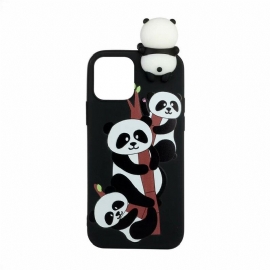 θηκη κινητου iPhone 13 Pandas On Bamboo 3d