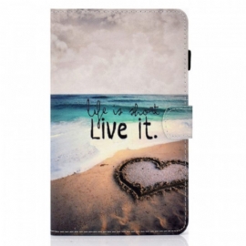 Κάλυμμα Samsung Galaxy Tab A8 (2021) Η Ζωή Είναι Μικρή Παραλία