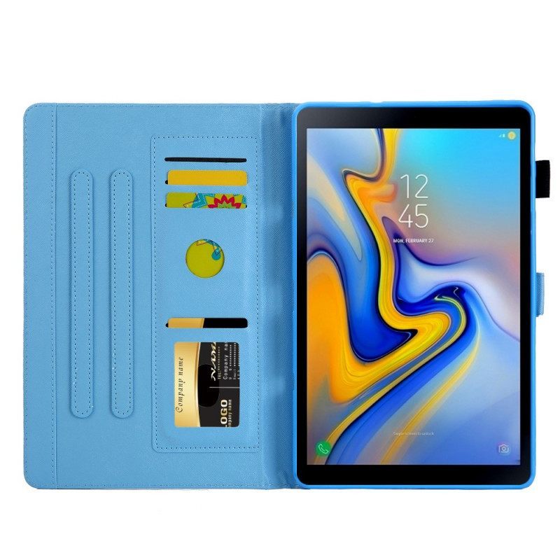 Θήκη Flip Samsung Galaxy Tab A8 (2021) Μοτίβο Ανανά