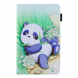 Θήκη Flip Samsung Galaxy Tab A8 (2021) Χαριτωμένο Panda