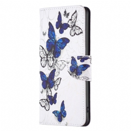 δερματινη θηκη iPhone 15 Plus Πολύχρωμες Πεταλούδες