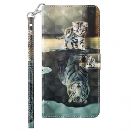 Κάλυμμα iPhone 15 Plus με κορδονι 3d Dream Kitten With Strap