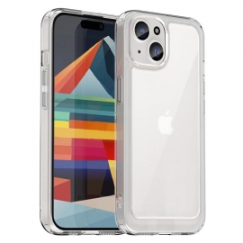 θηκη κινητου iPhone 15 Plus Ακρυλική Πλάτη Και Άκρες Σιλικόνης