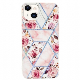 θηκη κινητου iPhone 15 Plus Floral Marble