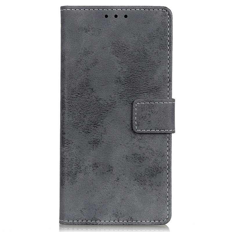 Κάλυμμα iPhone 13 Pro Max Vintage Δερμάτινο Εφέ