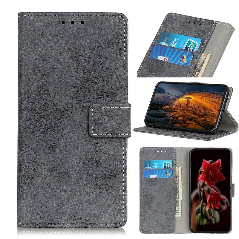 Κάλυμμα iPhone 13 Pro Max Vintage Δερμάτινο Εφέ