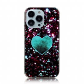 Θήκη iPhone 13 Pro Max Μάρμαρο Glitter