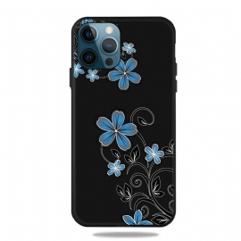 Θήκη iPhone 13 Pro Max Μπλε Λουλούδια