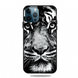 θηκη κινητου iPhone 13 Pro Max Ασπρόμαυρη Τίγρη