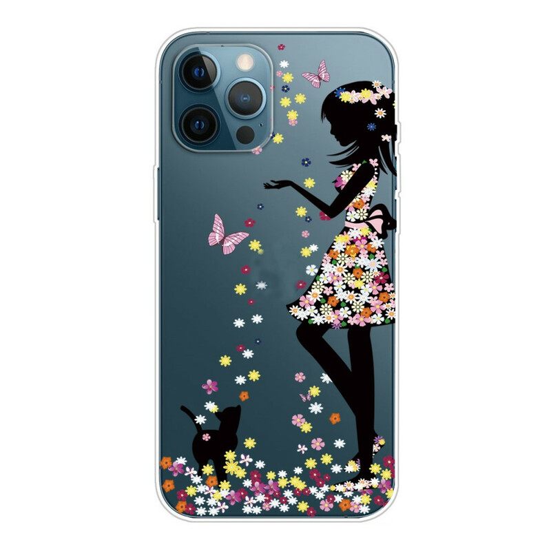 θηκη κινητου iPhone 13 Pro Max Κορίτσι Λουλουδιών