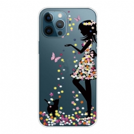 θηκη κινητου iPhone 13 Pro Max Κορίτσι Λουλουδιών