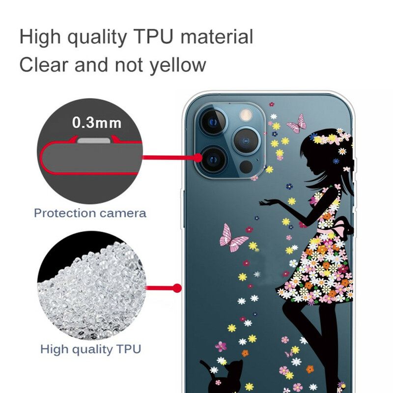 θηκη κινητου iPhone 13 Pro Max Κορίτσι Λουλουδιών
