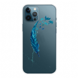 θηκη κινητου iPhone 13 Pro Max Όμορφο Μπλε Φτερό