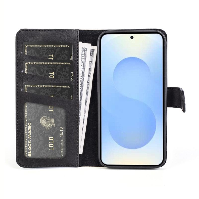 Δερματινη Θηκη Samsung Galaxy S26 Plus Δίχρωμο Γραφικό Σιλικόνης