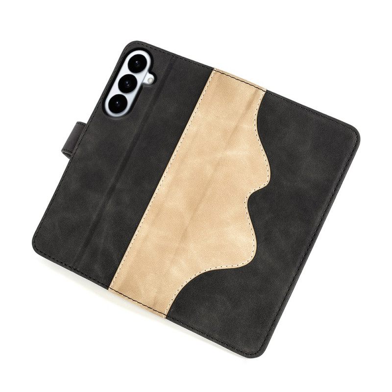 Δερματινη Θηκη Samsung Galaxy S26 Plus Δίχρωμο Γραφικό Σιλικόνης