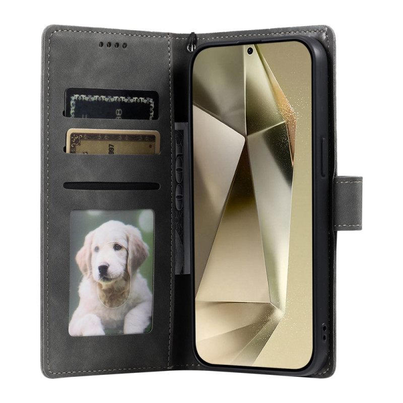 Δερματινη Θηκη Samsung Galaxy S26 Plus Εφέ Σουέτ Mandala