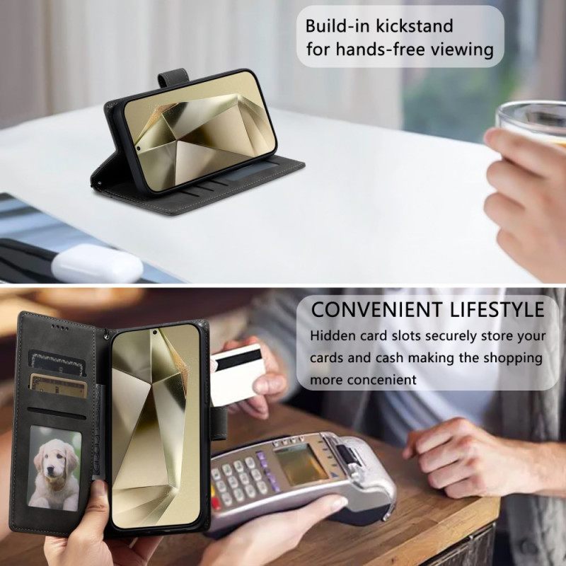 Δερματινη Θηκη Samsung Galaxy S26 Plus Εφέ Σουέτ Mandala