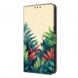 Δερματινη Θηκη Samsung Galaxy S26 Plus Φύλλα Σιλικόνης