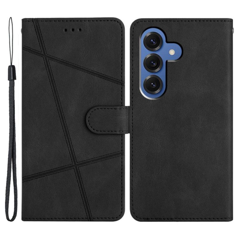 Δερματινη Θηκη Samsung Galaxy S26 Plus Γραμμές Σιλικόνης