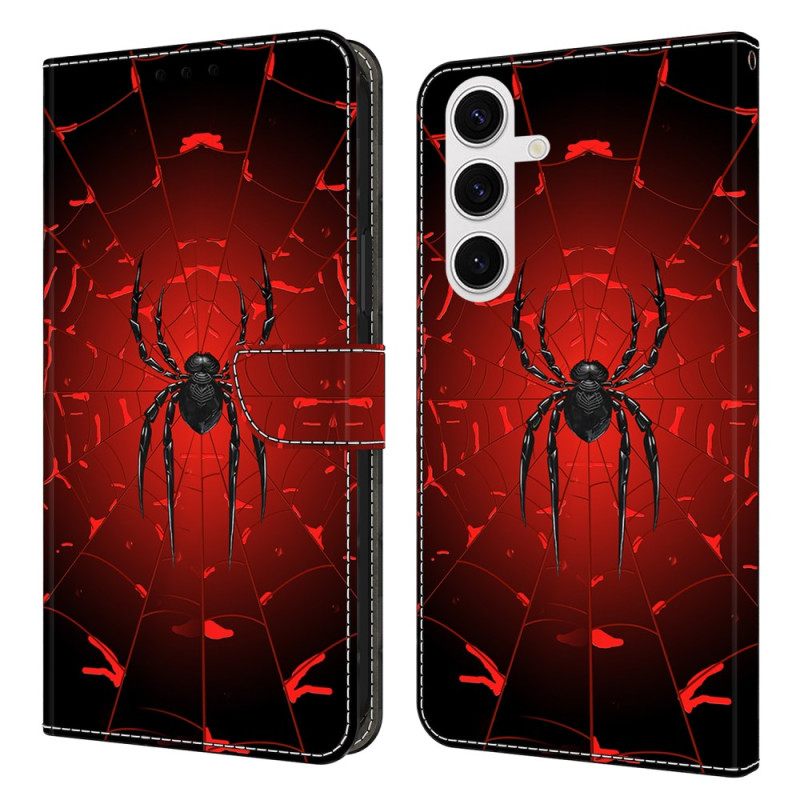 Δερματινη Θηκη Samsung Galaxy S26 Plus Μαύρη Αράχνη