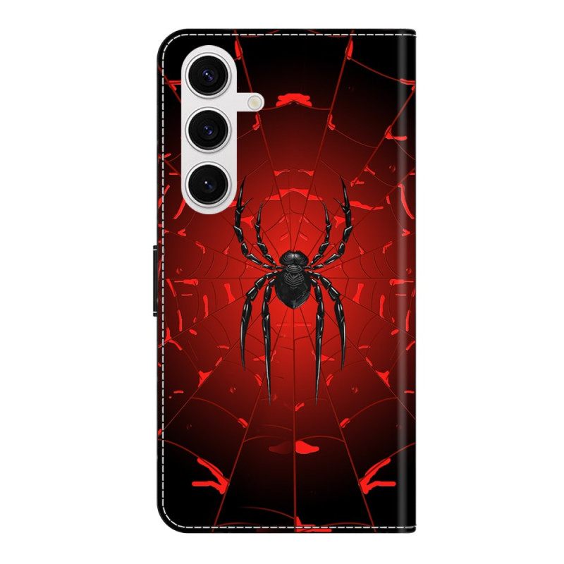 Δερματινη Θηκη Samsung Galaxy S26 Plus Μαύρη Αράχνη