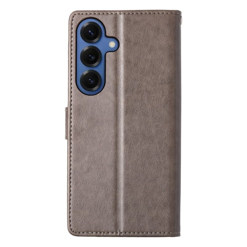 Δερματινη Θηκη Samsung Galaxy S26 Plus Μικρά Λουλούδια