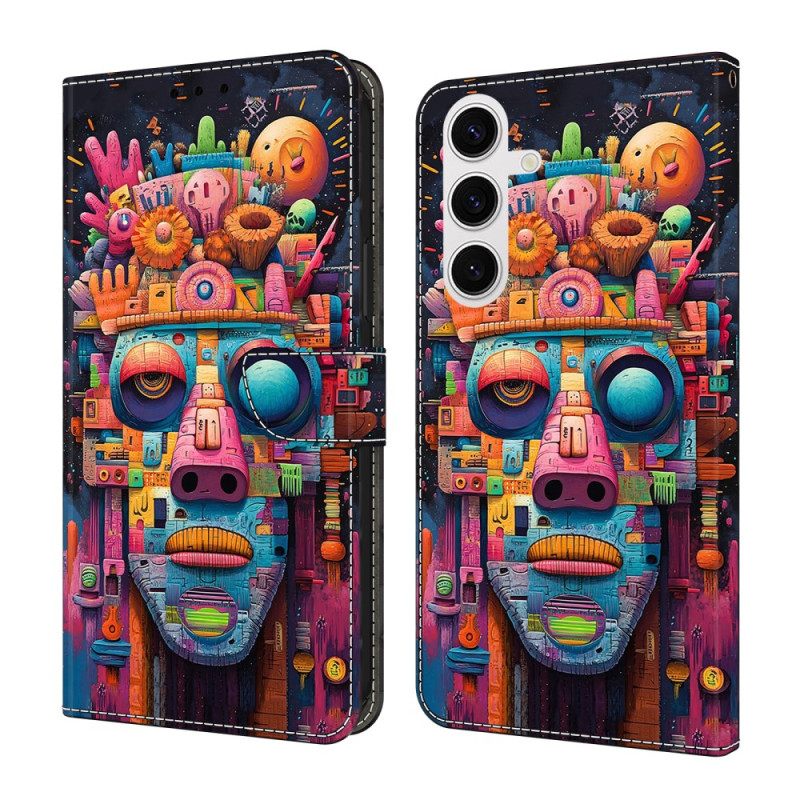 Δερματινη Θηκη Samsung Galaxy S26 Plus Πορτρέτο Γκράφιτι Σιλικόνης