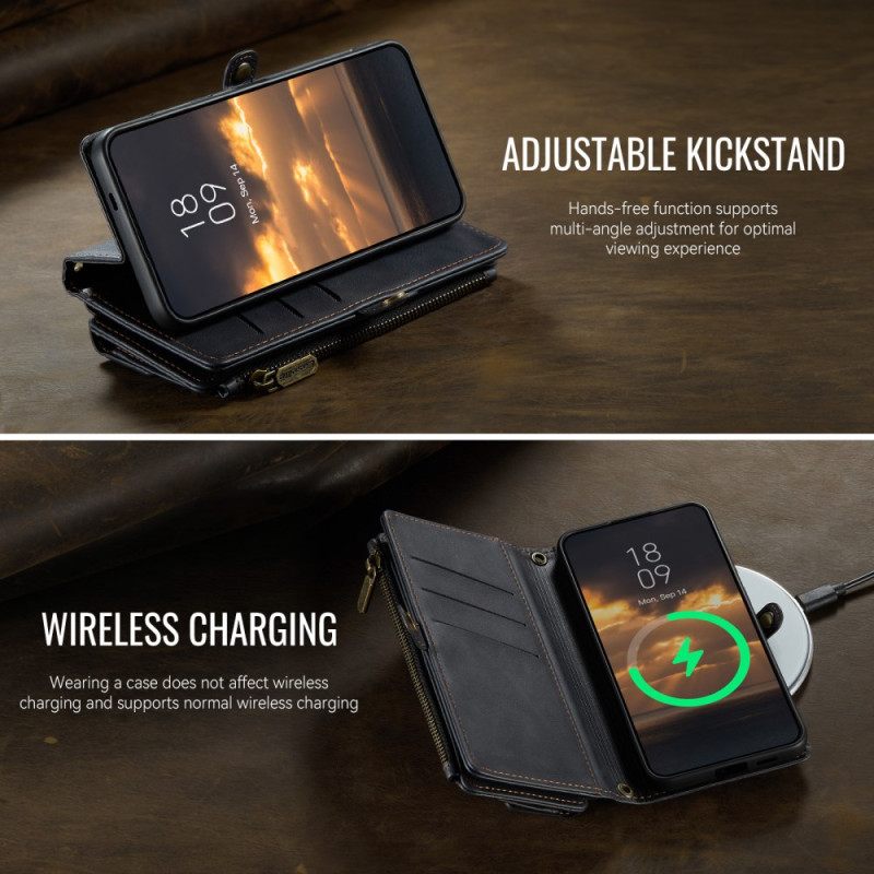 Δερματινη Θηκη Samsung Galaxy S26 Plus Προστασία Rfid Caseme Και Ιμάντας Ώμου