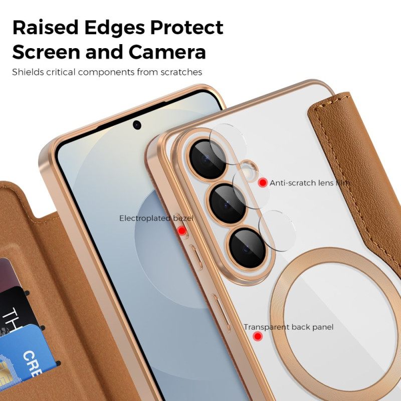 Δερματινη Θηκη Samsung Galaxy S26 Plus Θήκες Κινητών Επενδεδυμένη Θήκη Κάρτας Rfid