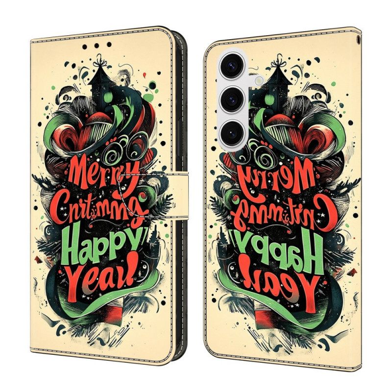 Δερματινη Θηκη Samsung Galaxy S26 Plus Χριστουγεννιάτικο Γκράφιτι Σιλικόνης