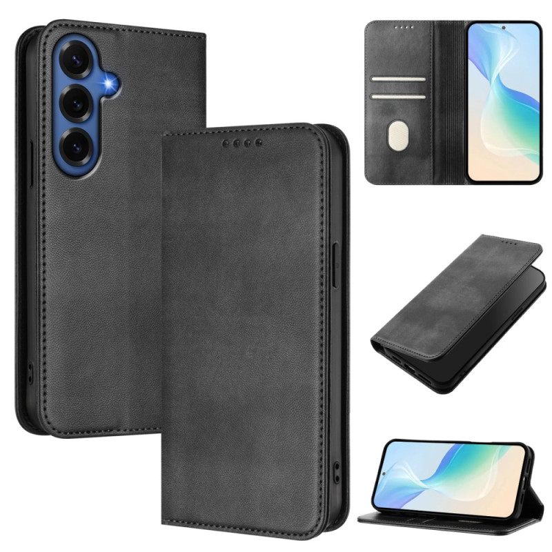 Δερματινη Θηκη Samsung Galaxy S26 Plus Υφή Προστασία Rfid Ρετρό