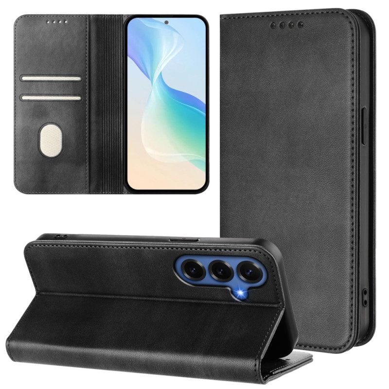 Δερματινη Θηκη Samsung Galaxy S26 Plus Υφή Προστασία Rfid Ρετρό