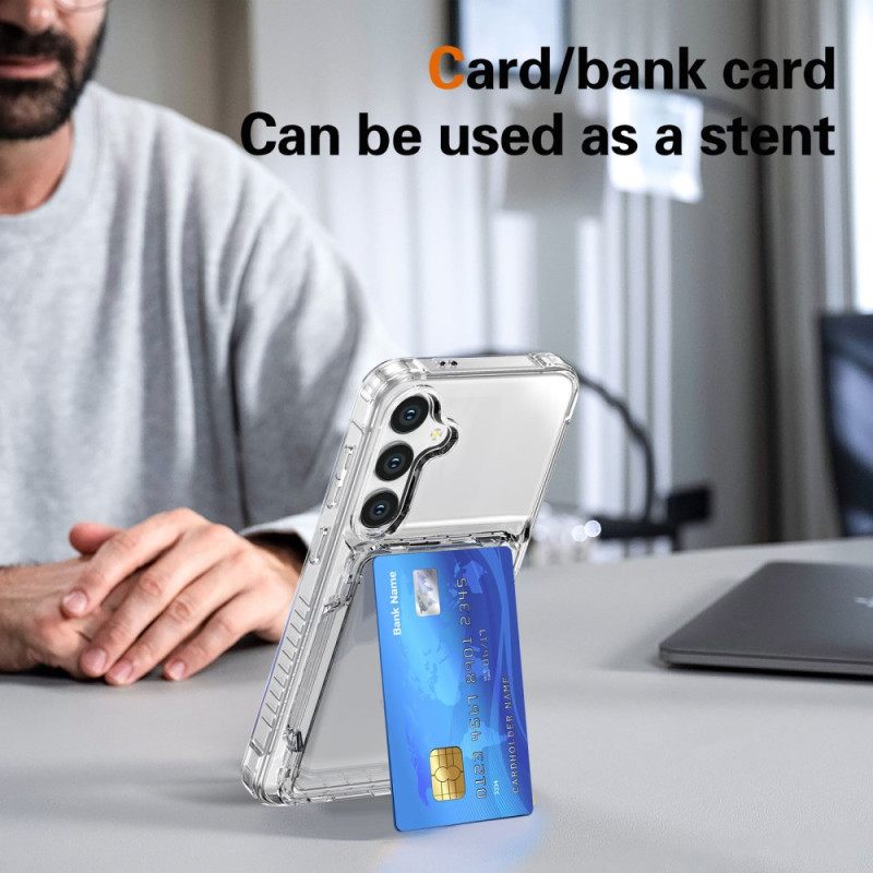 Κάλυμμα Samsung Galaxy S26 Plus Διαφανής Θήκη Καρτών Και Βάση