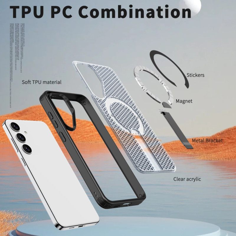 Κάλυμμα Samsung Galaxy S26 Plus Μαγνητική Υφή Πλέγματος