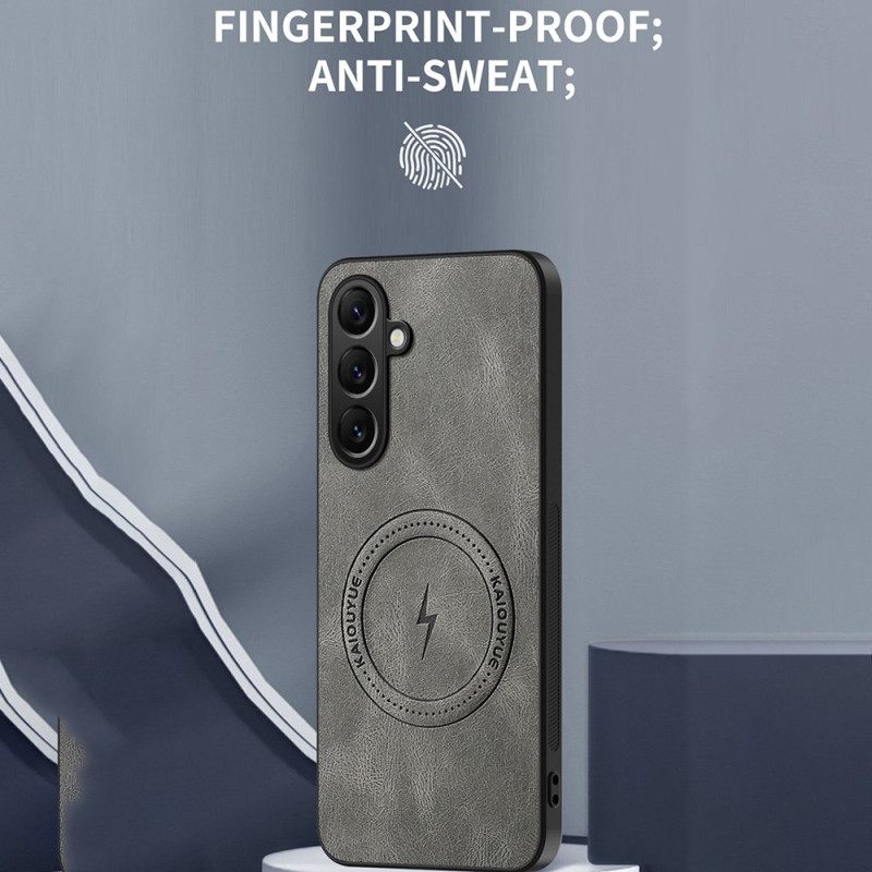 Κάλυμμα Samsung Galaxy S26 Plus Μαγνητικό Δερμάτινο Στυλ Σιλικόνης