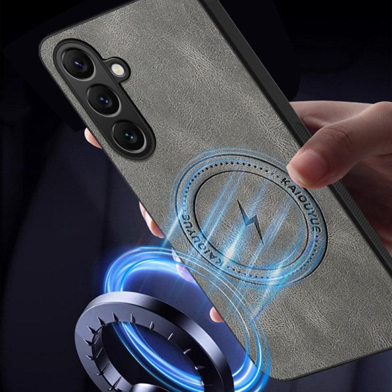 Κάλυμμα Samsung Galaxy S26 Plus Μαγνητικό Δερμάτινο Στυλ Σιλικόνης