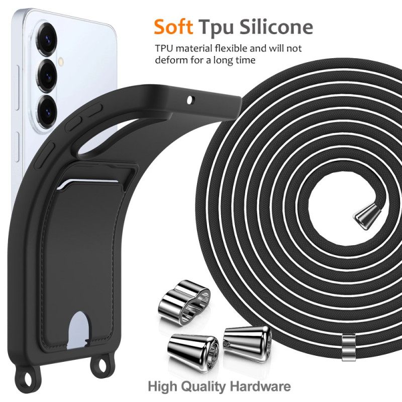 Κάλυμμα Samsung Galaxy S26 Plus Θήκη Για Κάρτες Και Κορδόνι