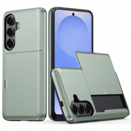 Κάλυμμα Samsung Galaxy S26 Plus Θήκη Καρτών Με Μεταλλικό Εφέ Σιλικόνης