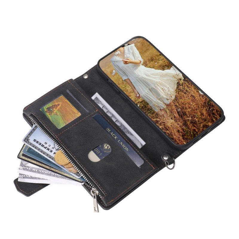 Θηκη Κινητου Samsung Galaxy S26 Plus Θήκες Κινητών Καπιτονέ Πορτοφόλι Με Λουρί