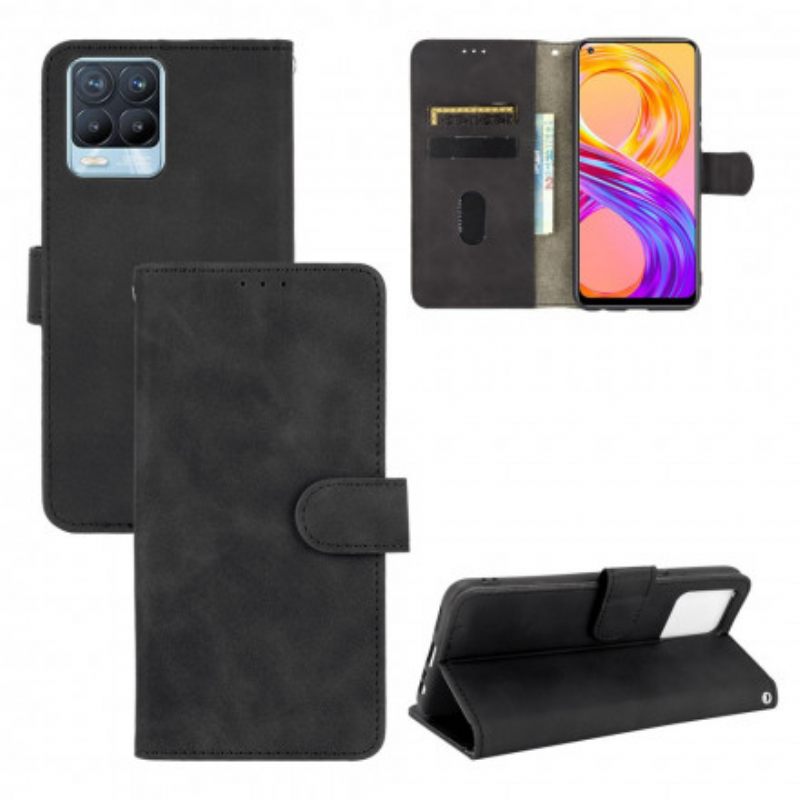 Θήκη Flip Realme 8 / 8 Pro Άγγιγμα Δέρματος