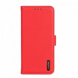 Θήκη Flip Realme 8 / 8 Pro Litchi Leather Khazneh