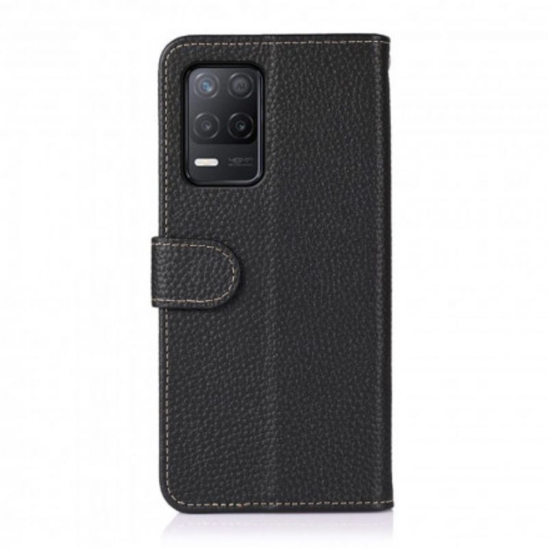 Θήκη Flip Realme 8 / 8 Pro Litchi Leather Khazneh