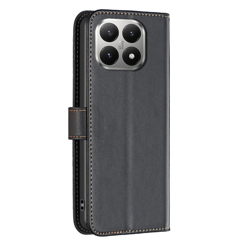 Δερματινη Θηκη Xiaomi 15t Δερμάτινο Εφέ Binfen Color