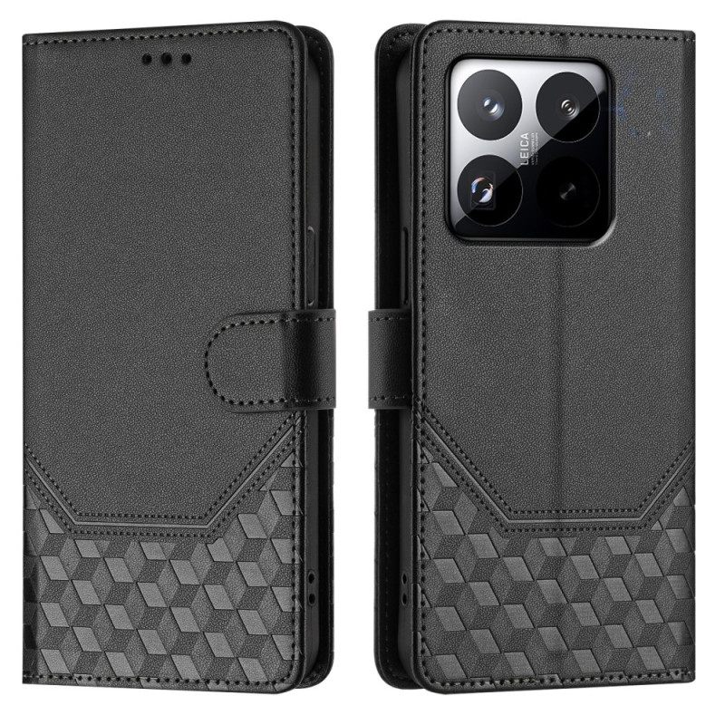 Δερματινη Θηκη Xiaomi 15t Διακόσμηση Με Διαμάντια