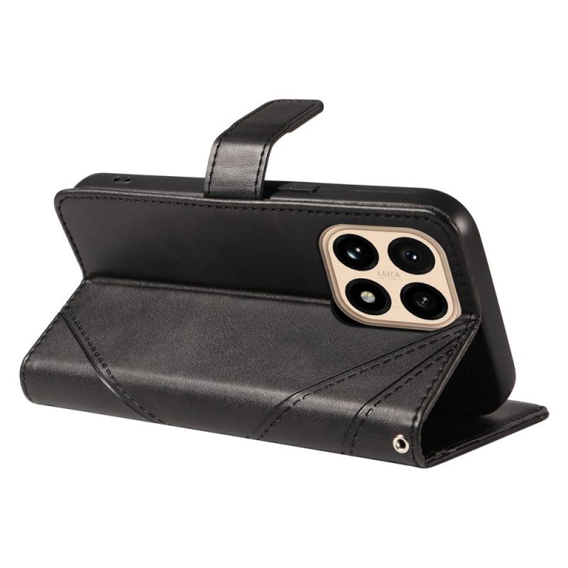 Δερματινη Θηκη Xiaomi 15t Δίχρωμο Και Γραμμές