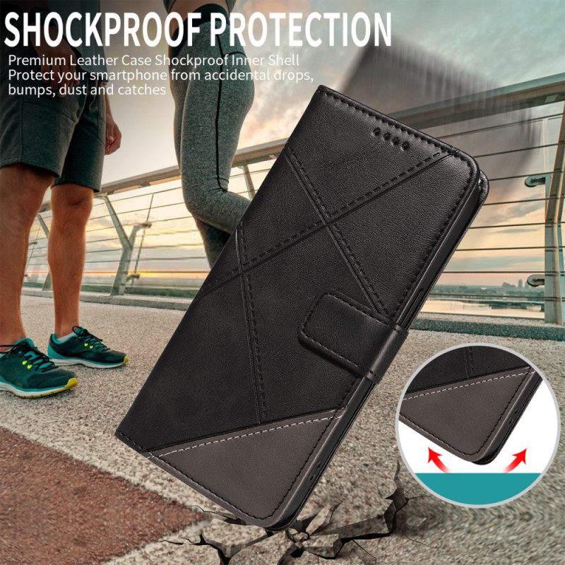 Δερματινη Θηκη Xiaomi 15t Δίχρωμο Και Γραμμές